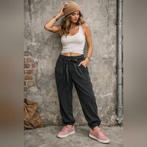 Free People CHARCOAL  Utility Pants – Size XS